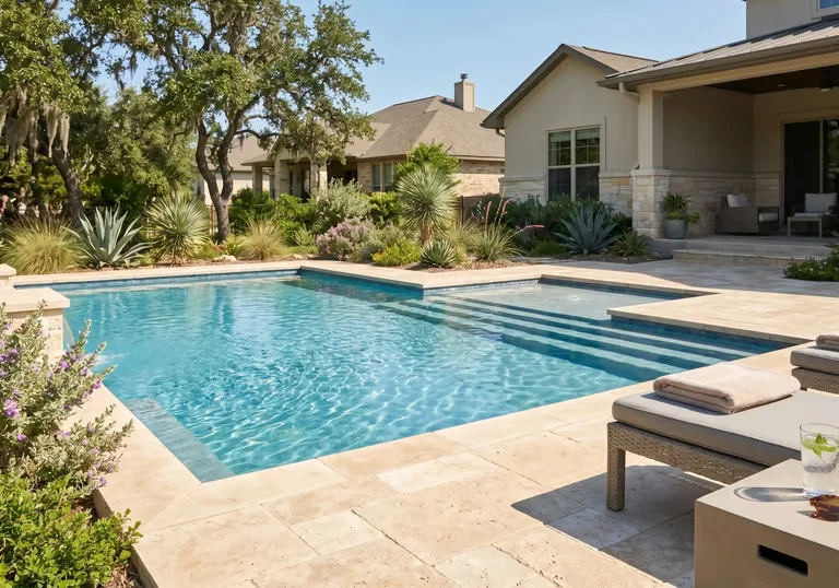 Pool water chemistry testing and chemical balancing service in Round Rock, TX