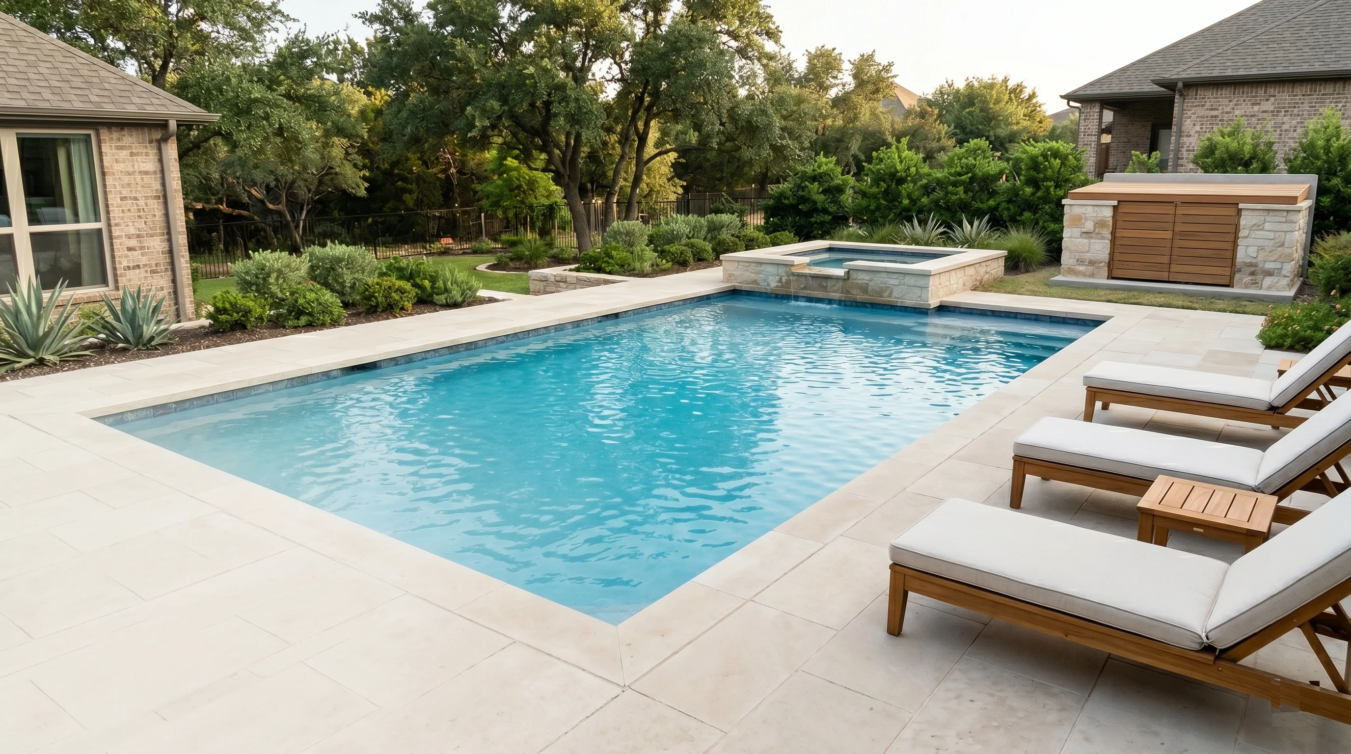 Residential pool equipment pad with pump, filter, plumbing, and controls for repair diagnosis