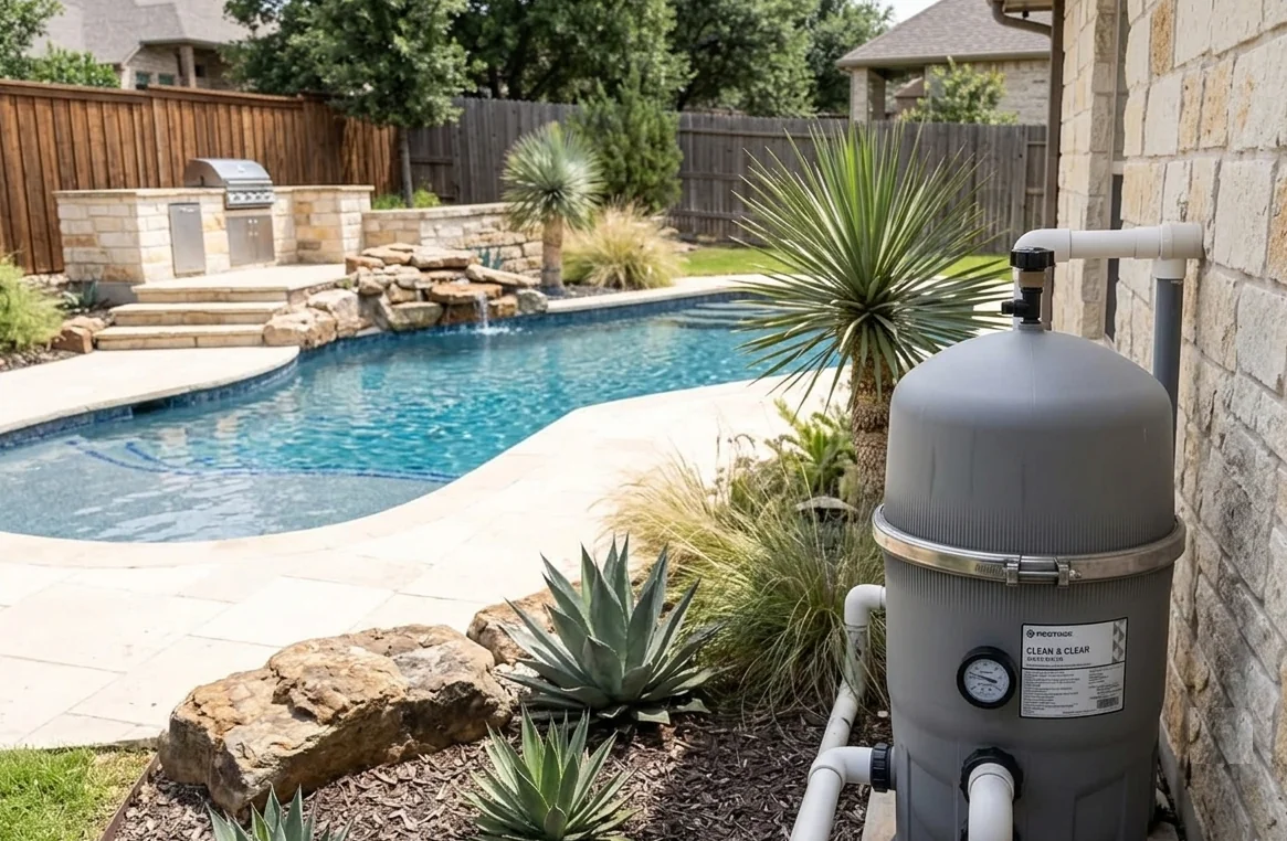 Pool water feature repair by True Flow Pool Solutions in Round Rock, TX