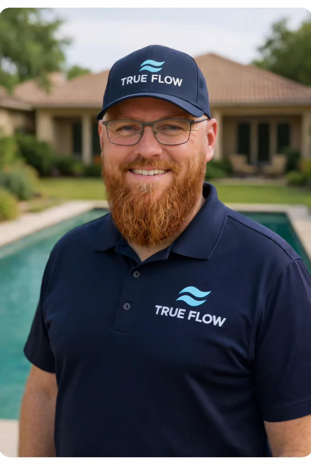 Geoff from True Flow Pool Solutions, a local pool service company in Round Rock